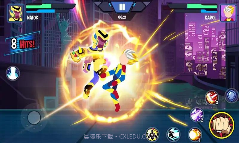 火柴人勇士超级暗影格斗无限金币钻石版1.9.19截图