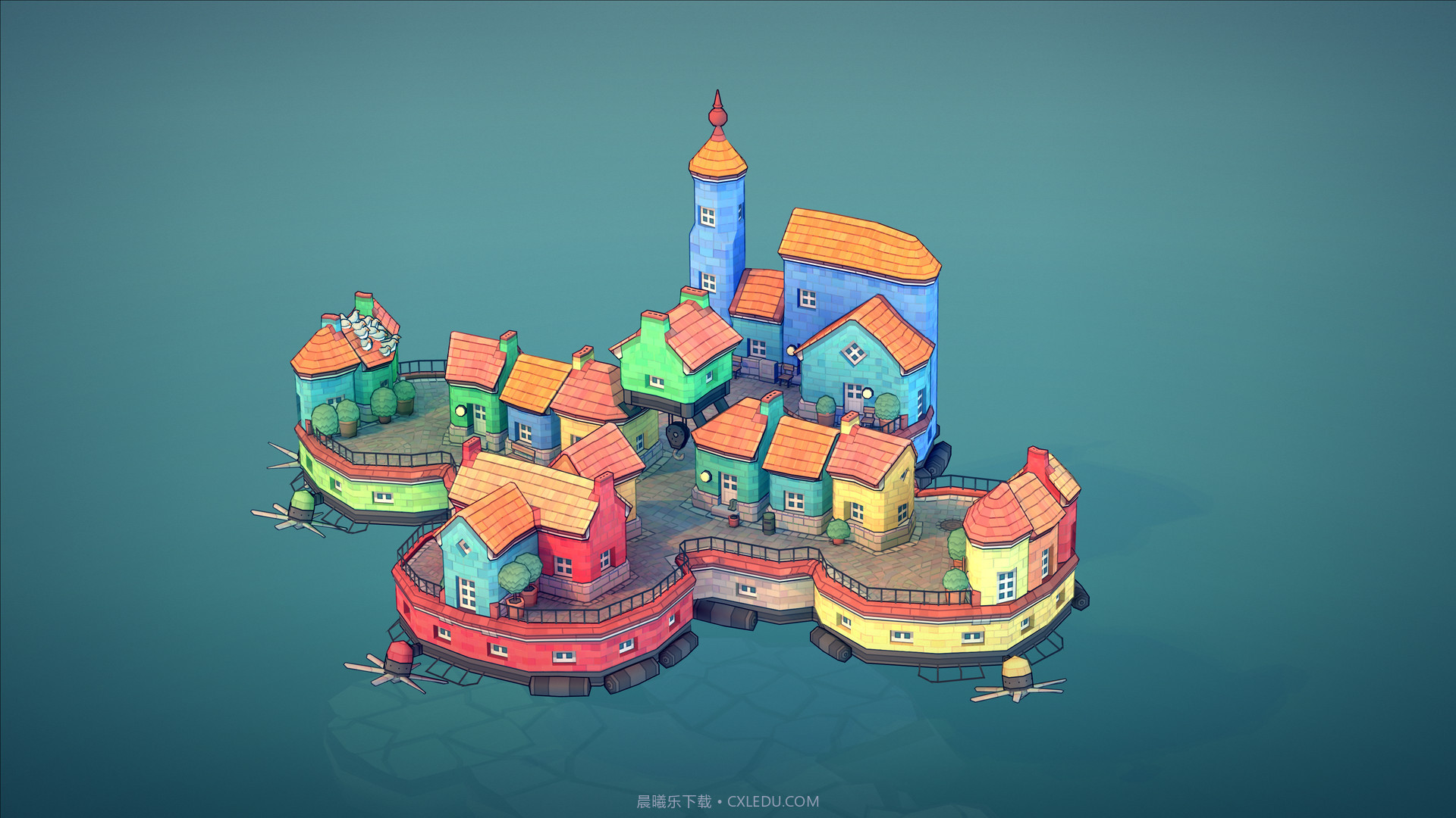 城镇叠叠乐Townscaper手机版1.0截图