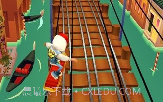 地铁跑酷威尼斯情人节蓝色金币版v4.03.10截图