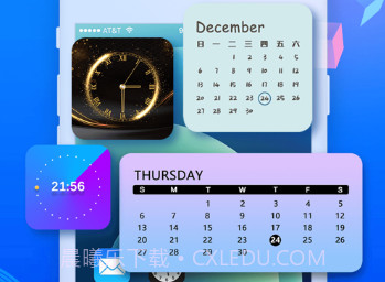 时钟-桌面翻页全屏时间小组件v1.0.16截图