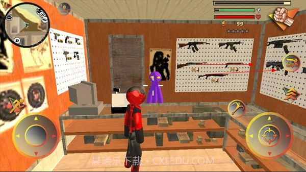 火柴人绳索英雄无限版截图3 火柴人绳索英雄无限版截图3