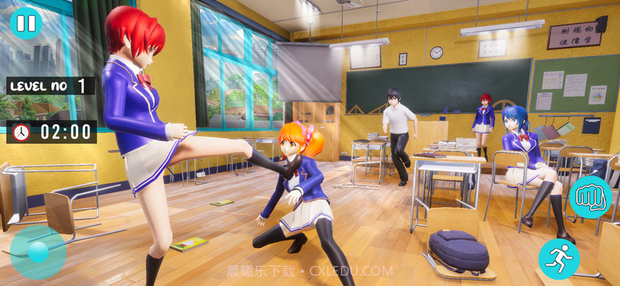 动漫女孩学校生活模拟截图3 动漫女孩学校生活模拟截图3