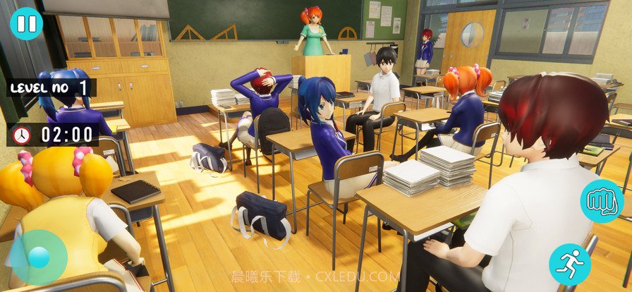 动漫女孩学校生活模拟截图2 动漫女孩学校生活模拟截图2