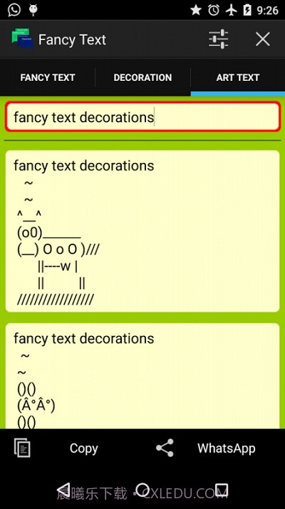 Fancy text for whats.花样文字截图3 Fancy text for whats.花样文字截图3