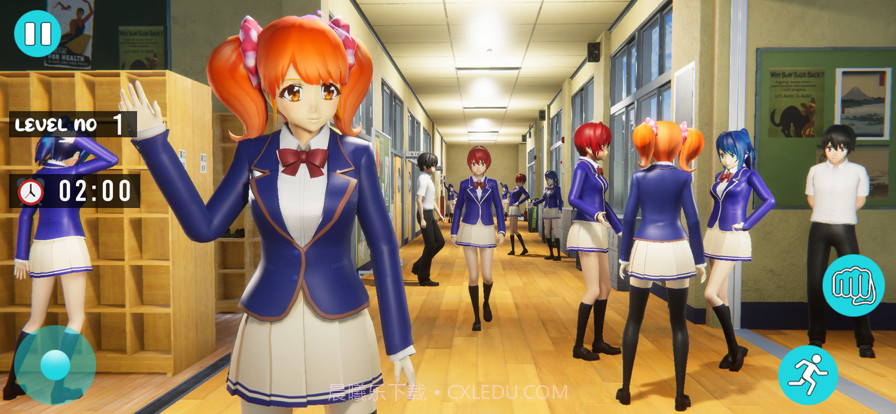 动漫女孩学校生活模拟截图4 动漫女孩学校生活模拟截图4