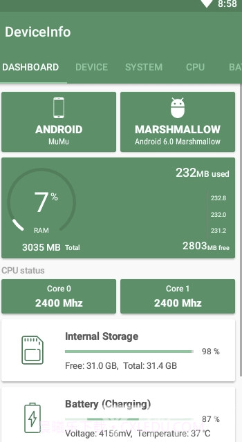 DeviceInfo(DeviceInfo手机配置查询)V1.1.1 截图3 DeviceInfo(DeviceInfo手机配置查询)V1.1.1 截图3