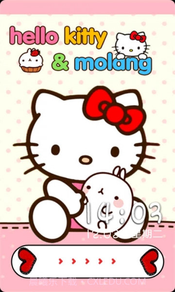 hellokitty超萌九宫格主题锁屏截图1 hellokitty超萌九宫格主题锁屏截图1