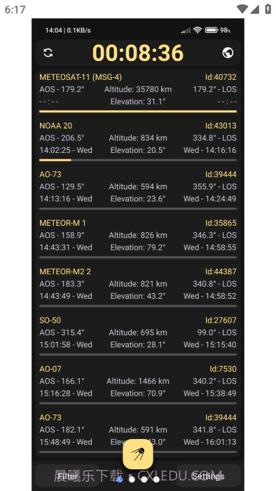 look4sat卫星追踪截图1 look4sat卫星追踪截图1