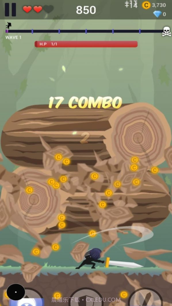 伐木火柴人截图2