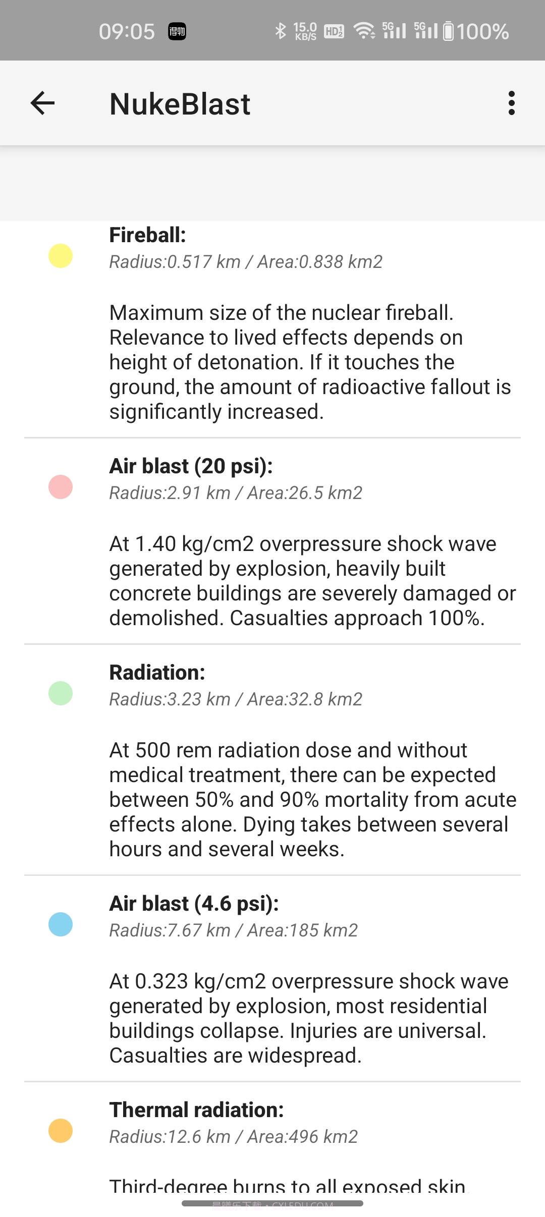 核爆计算模拟器截图3 核爆计算模拟器截图3