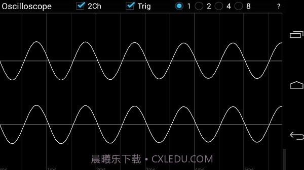 oscilloscope示波器截图1 oscilloscope示波器截图1