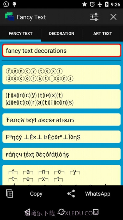 Fancy text for whats.花样文字截图1 Fancy text for whats.花样文字截图1