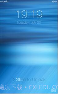 iOS 8 lock screen截图1