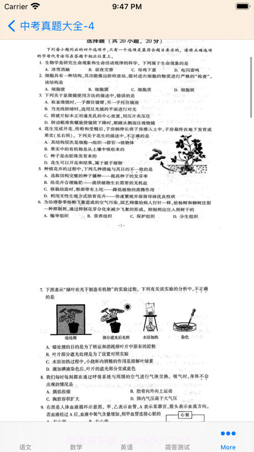 中考真题汇总截图4 中考真题汇总截图4