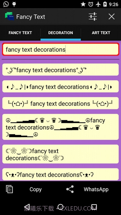 Fancy text for whats.花样文字截图2 Fancy text for whats.花样文字截图2