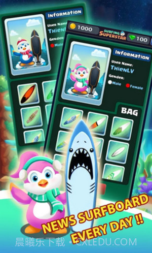 梦幻企鹅太空冲浪截图2