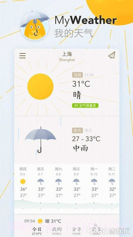 我的天气截图2 我的天气截图2