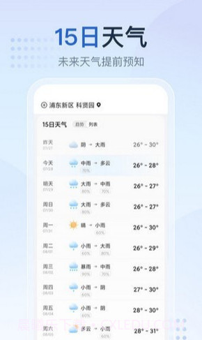 天气预报星截图2 天气预报星截图2