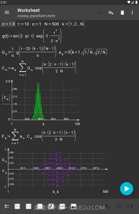 microMathematics Plus数学计算器截图2