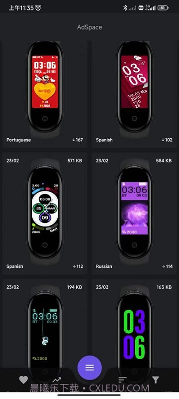 小米手环5表盘资源截图2