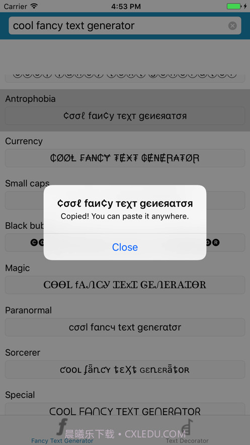 Cool Fonts(炫酷字体)截图2