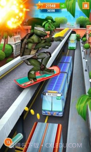 忍者神龟跑酷截图1