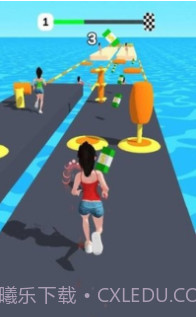 女孩接力赛3D截图2