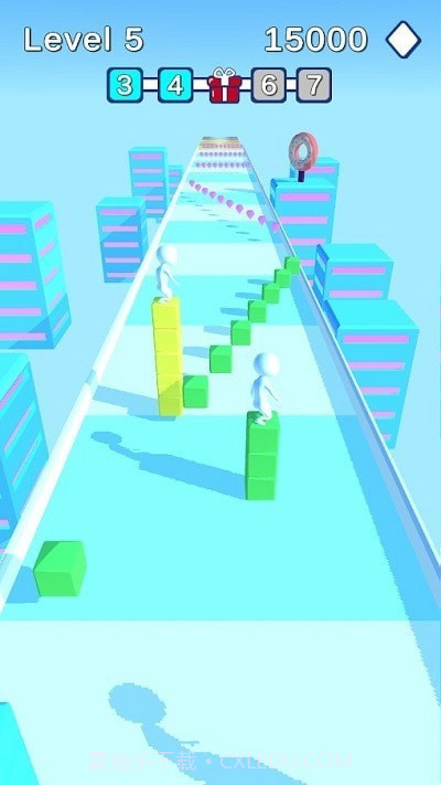 立方体堆叠冲浪竞速截图3