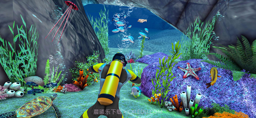 水肺潜水员水下救援截图2