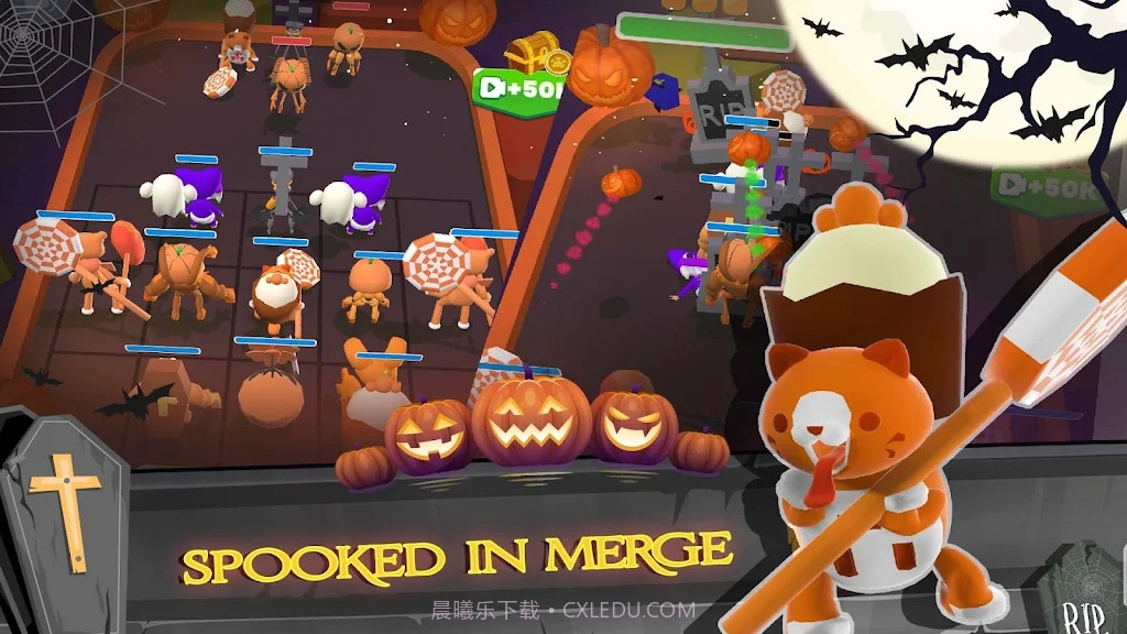 万圣节合并蓝色怪物截图1