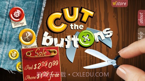 剪纽扣 Cut the Buttons截图1 剪纽扣 Cut the Buttons截图1