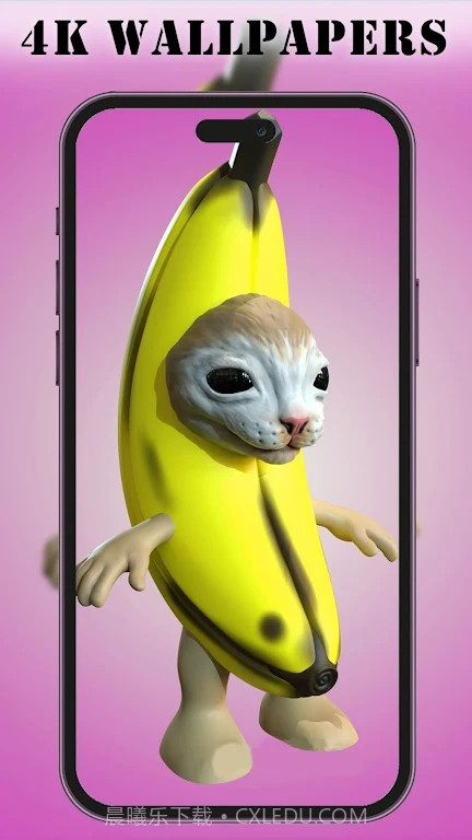 Banana Cat Wallpaper壁纸截图1
