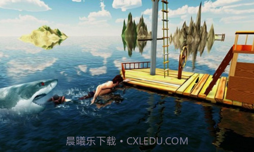 鲸鲨猎人木筏求生截图1