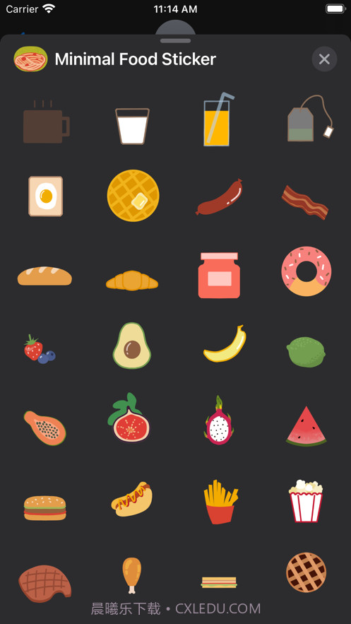 MinimalFoodStickers截图3