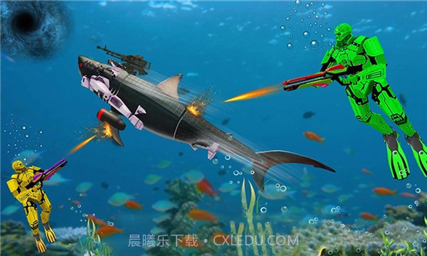 机械鲨拼装射击截图2