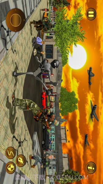 火柴人绳索英雄城市截图1 火柴人绳索英雄城市截图1