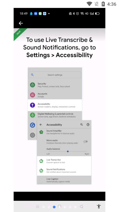 google实时转写和声音通知截图1 google实时转写和声音通知截图1