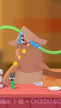 叉子与香肠截图1