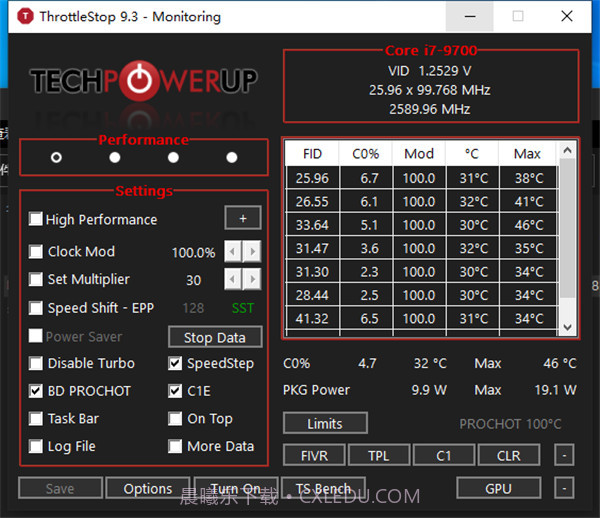CPU调频神器ThrottleStop截图1 CPU调频神器ThrottleStop截图1