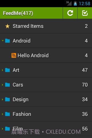 FeedMe阅读器截图1 FeedMe阅读器截图1
