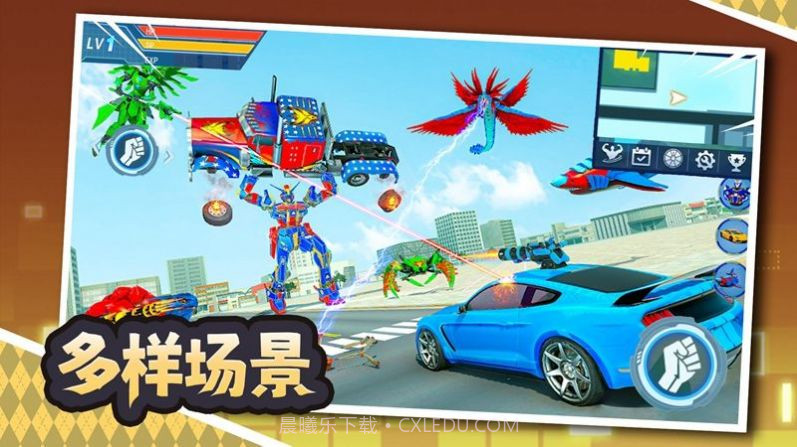 鲨鱼变身机甲截图1 鲨鱼变身机甲截图1