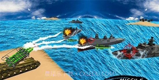 导弹发射战舰岛屿战争截图1