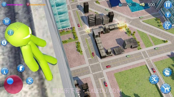 绿色火柴人城市英雄截图2