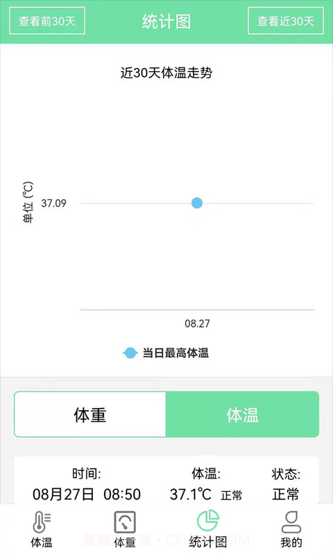 体重体温记录表截图2 体重体温记录表截图2