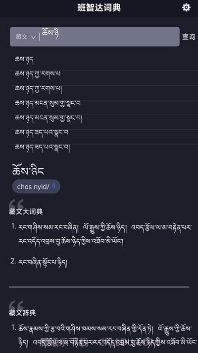 班智达词典截图4