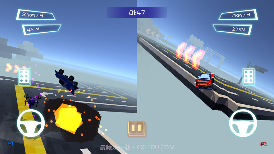 双人赛车3D跑车版截图4