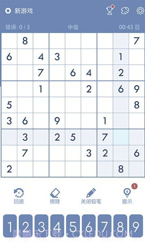 数独Sudoku益智脑训练截图2 数独Sudoku益智脑训练截图2