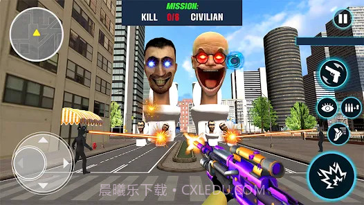 马桶人射击黑手党之城截图2 马桶人射击黑手党之城截图2