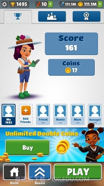 地铁跑酷威尼斯情人节蓝色金币版截图3 地铁跑酷威尼斯情人节蓝色金币版截图3