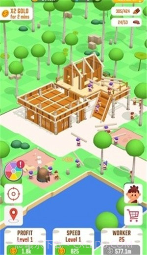 闲置丛林生存建筑大亨截图1